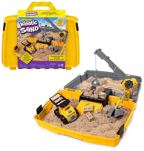 Kinetic Sand Baustellen Koffer - mit 907 g...