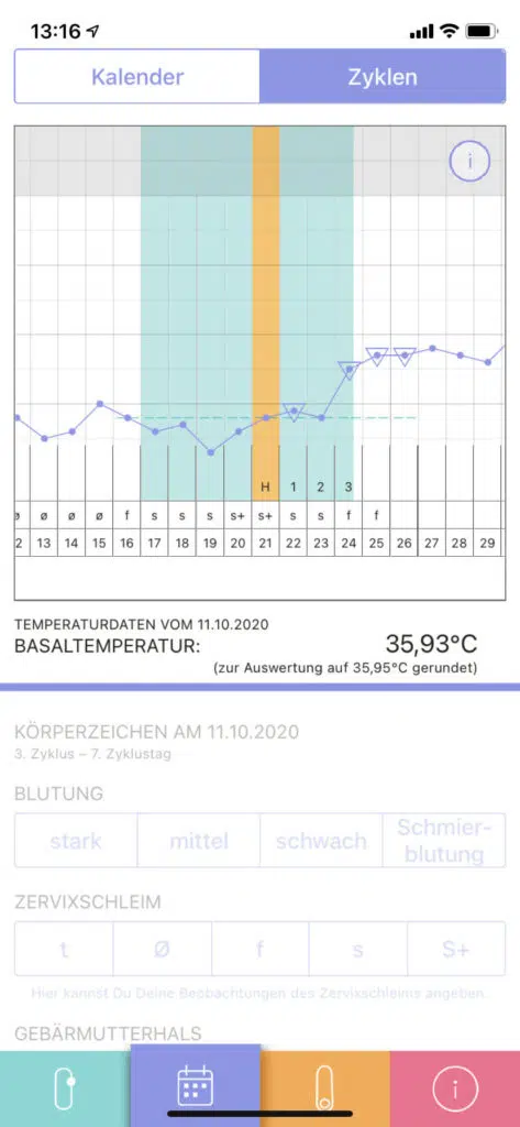 Auswertung trackle App