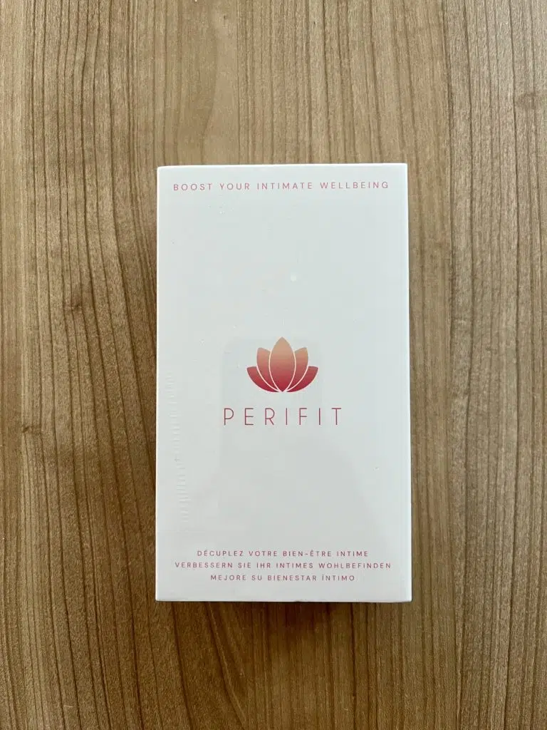 Der Beckenbodentrainer von Perifit kommt in einer ansprechenden Umverpackung