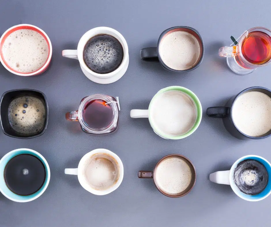 Koffein ist in vielen Getränken enthalten