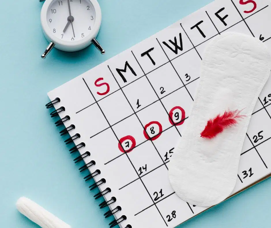 Ein unregelmäßiger Zyklus lässt sich am einfachsten mit einem Kalender erkennen
