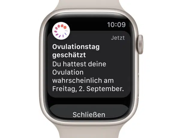 Apple Watch Series 8 erkennt den Tag des Eisprungs