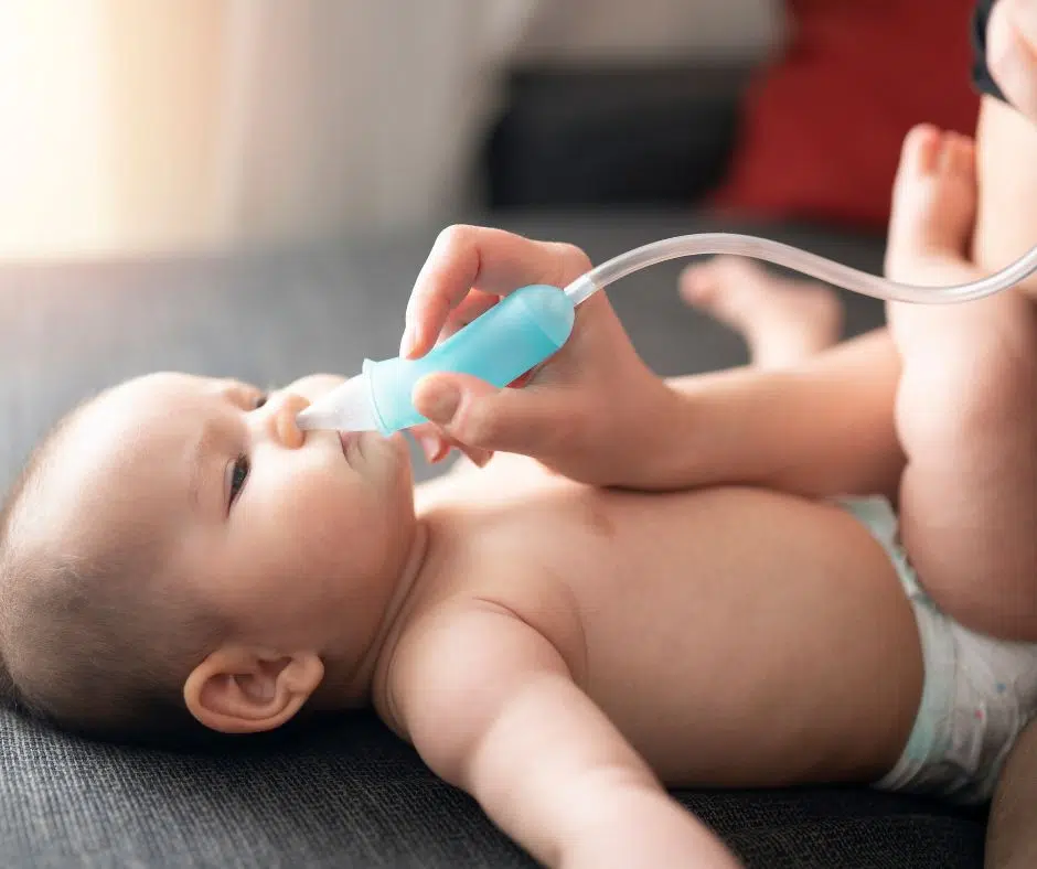 Mund-Nasensauger sind eine leise und effiziente Möglichkeit, das Nasensekret zu entfernen