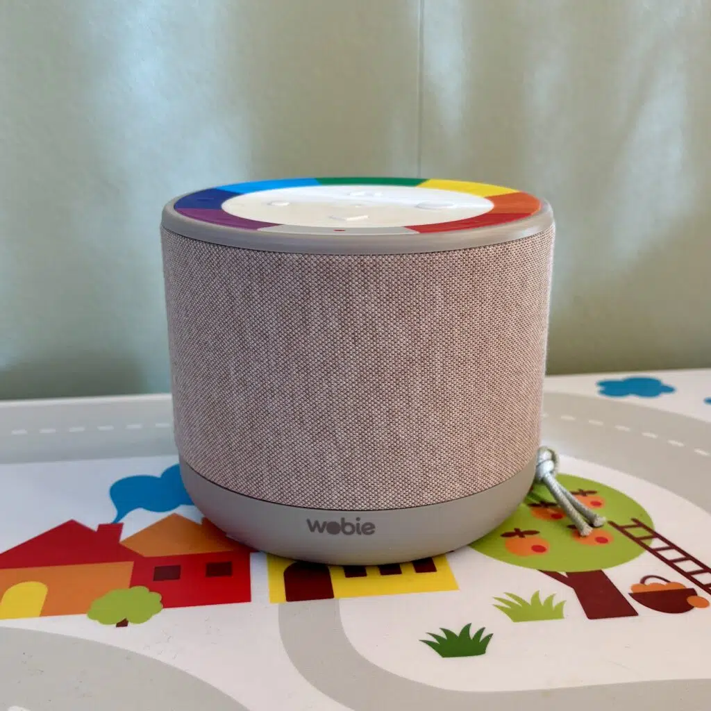 Die Regenbogentasten der Wobiebox koennen mit unterschiedlichen Playlists belegt werden